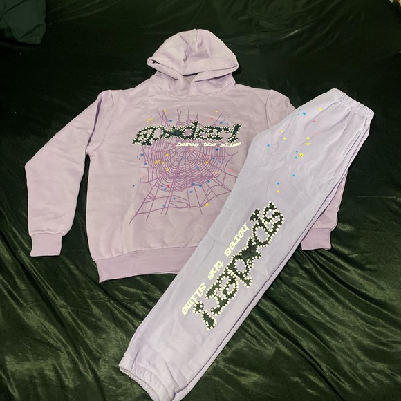 Purple Sp5der Sweater Hoodie - Picture 4 of 5